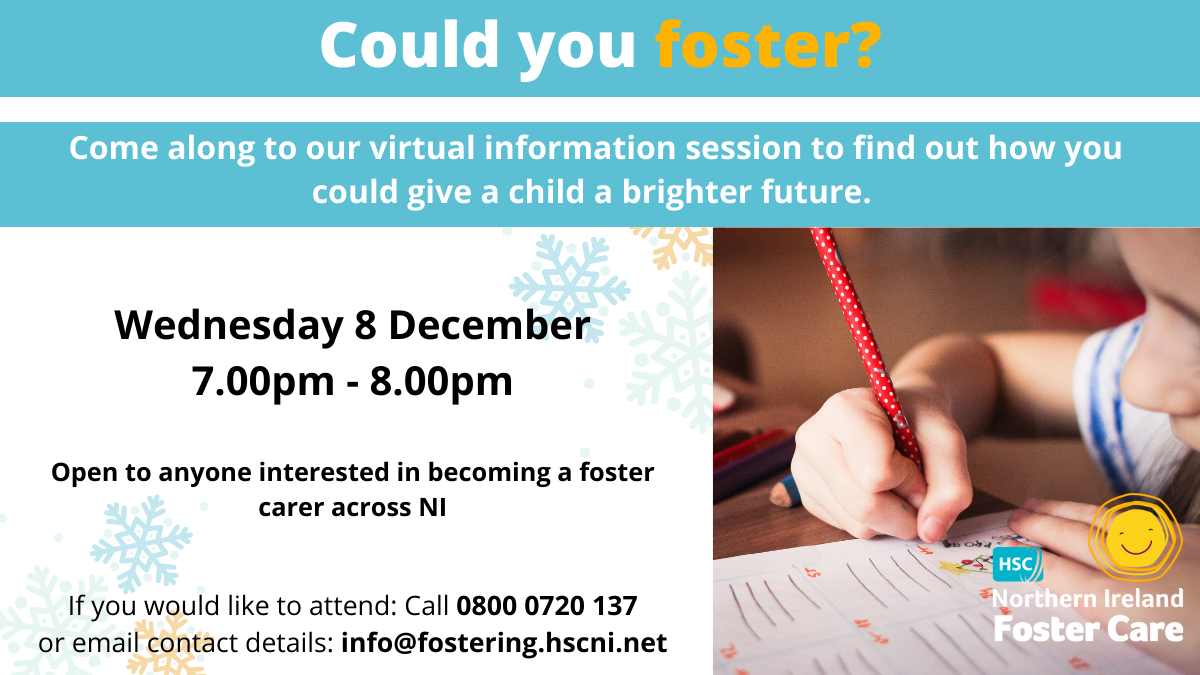 Virtual Foster Care Info Evening – 8 December | Adoption & Fostering