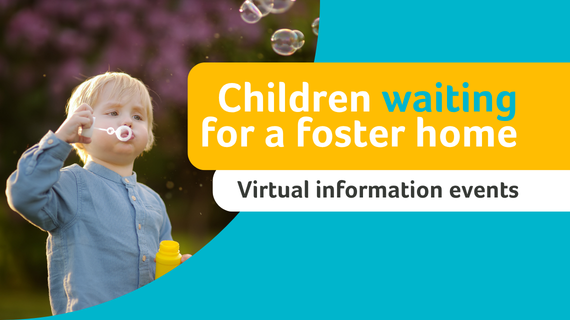Children waiting virtual information events